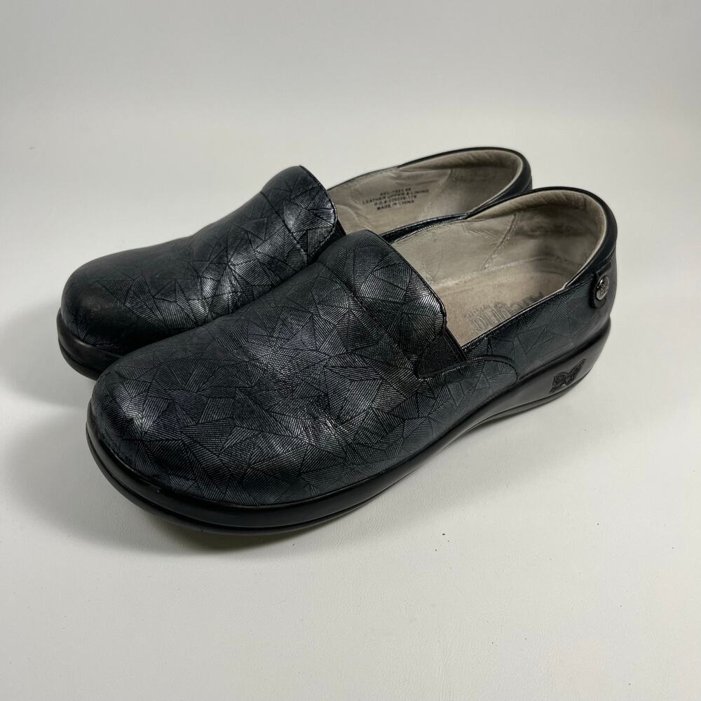 Alegria Keli Professional Comfort Clogs EU 40 US 9.5 Sketchy Geometric Comfort